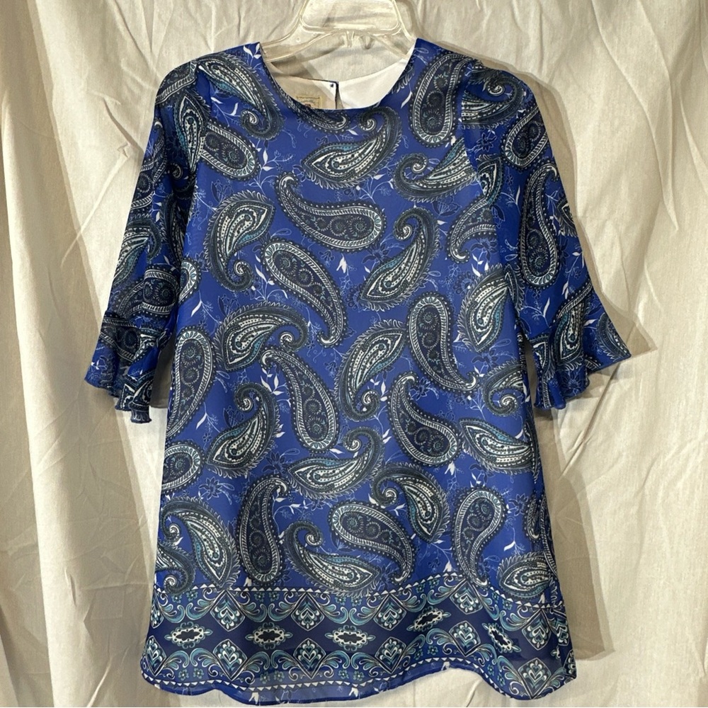 Marmellata Blue Paisley Dress